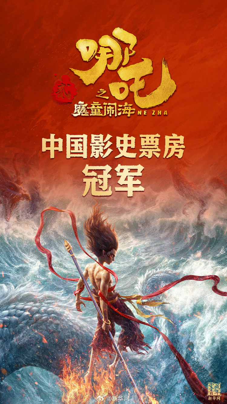  登頂！《哪吒2》打破中國影史最高票房紀(jì)錄