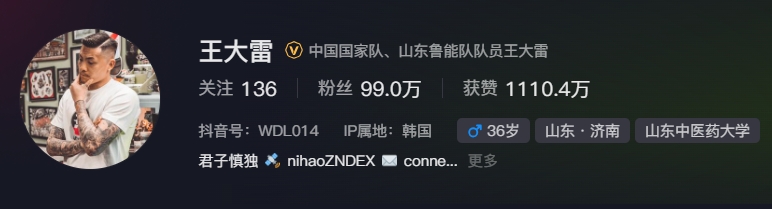  事出突然？泰山賽前幾小時亞冠退賽，王大雷社媒IP還顯示在韓國